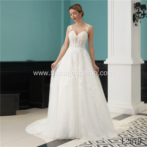 Jancember sexy heavy beaded bling luxury gown wedding dress